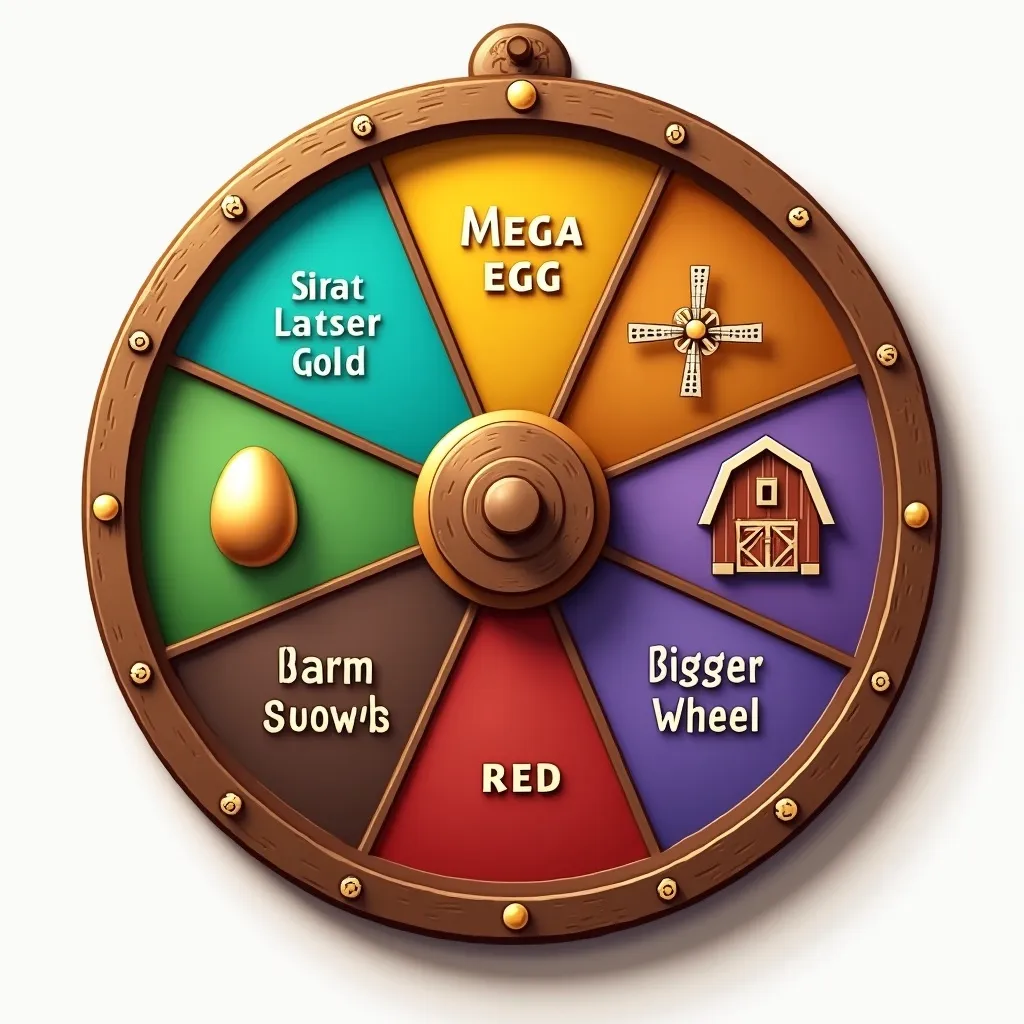 Wheel Bonus interface with five segments