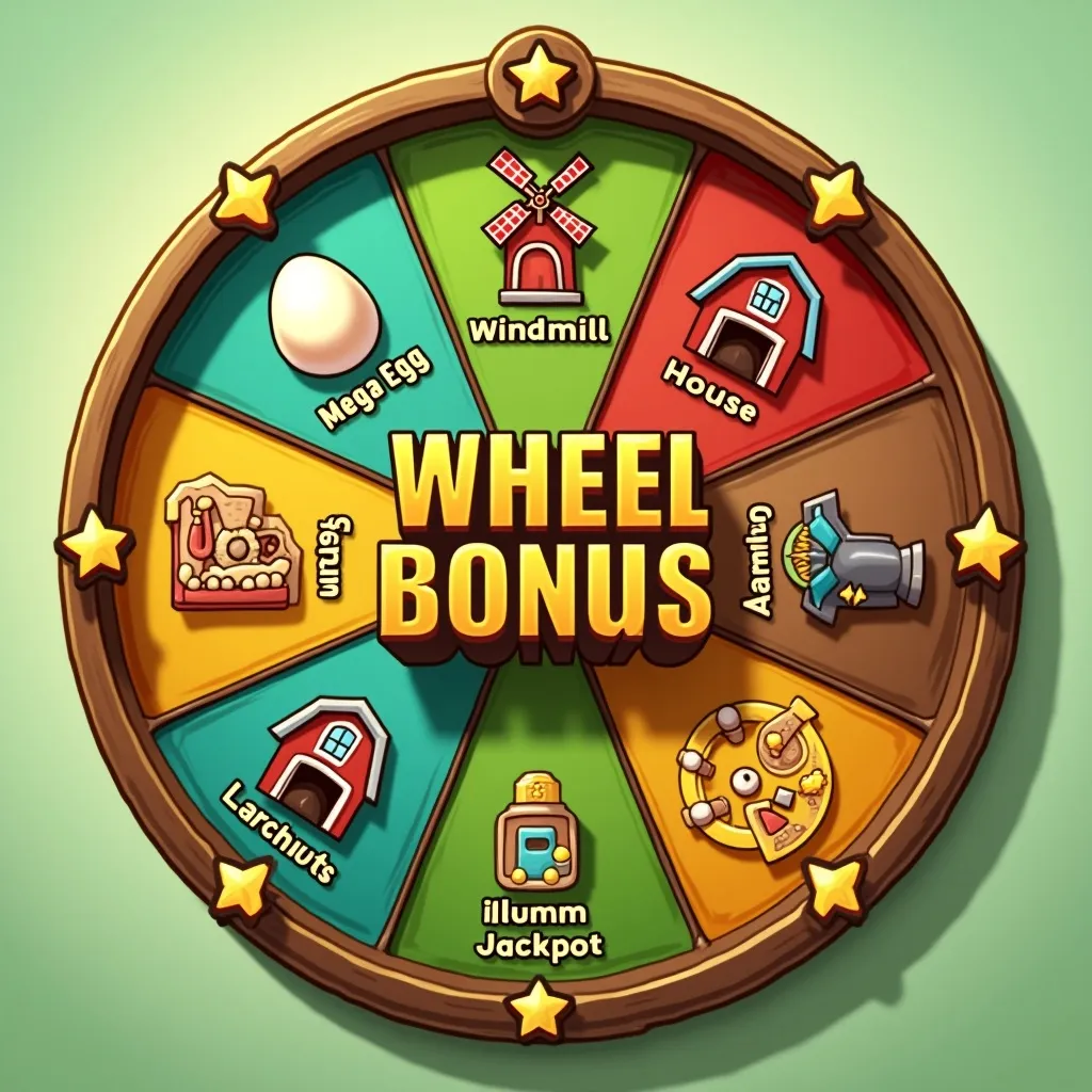 Wheel Bonus screen with segments