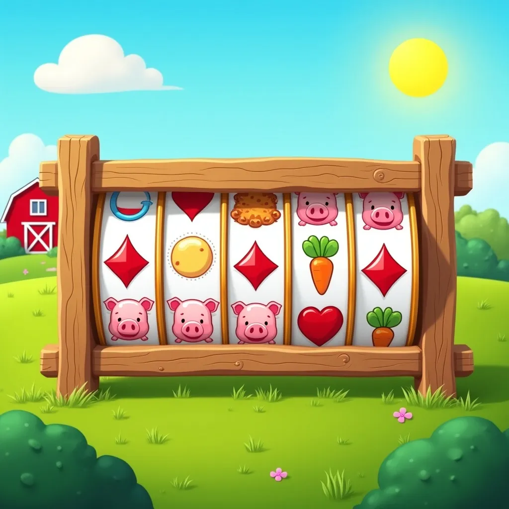 Bigger Barn House Bonanza 5x3 grid and farm theme