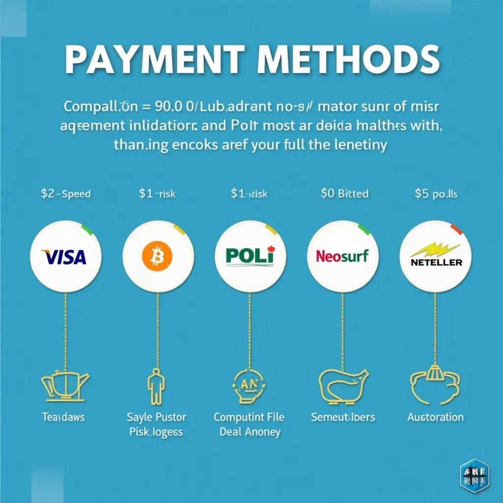 Payment method comparison infographic