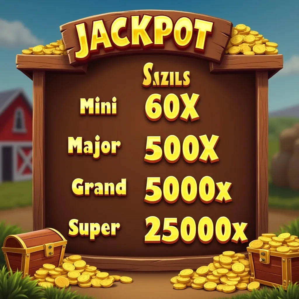 Bigger Barn House Bonanza jackpot tier display
