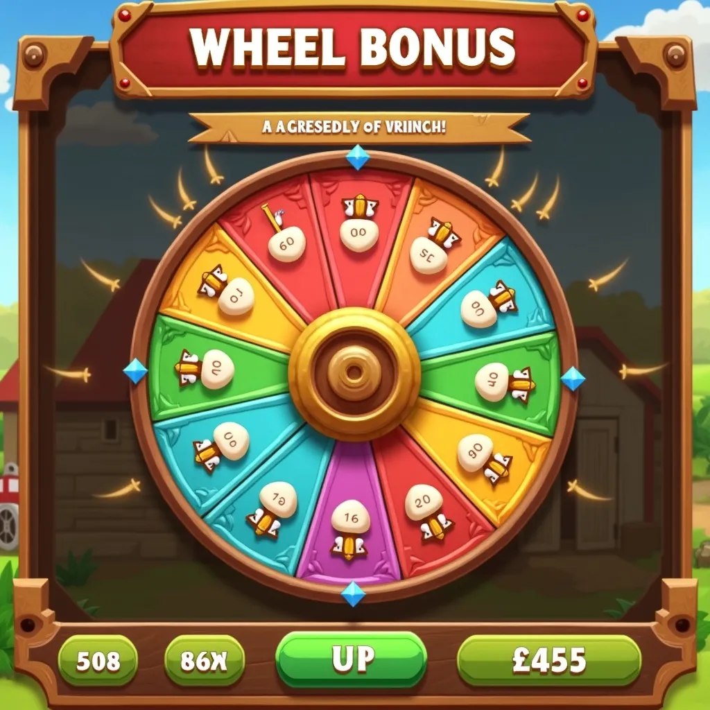 Pragmatic Play Bigger Barn House Bonanza game screen with wheel bonus