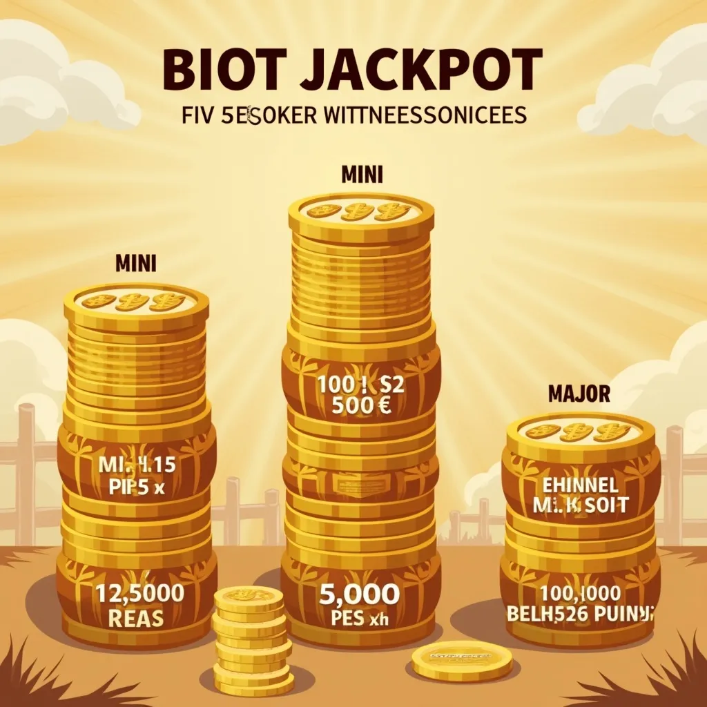 Bigger Barn House Bonanza five jackpot tiers visualisation