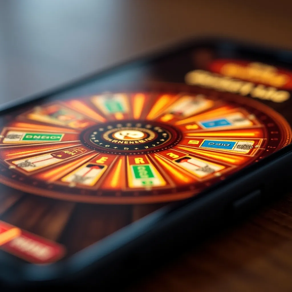 Close up of the Bigger Wheel animation on mobile