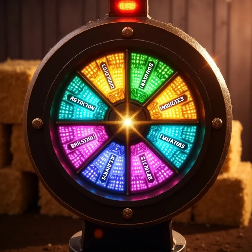 Bigger Barn House Bonanza Super Jackpot wheel